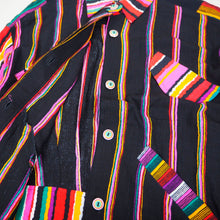 画像をギャラリービューアに読み込む, Stripe Pattern Multicolor Tops【A0399】