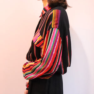 Stripe Pattern Multicolor Tops【A0399】