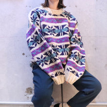 画像をギャラリービューアに読み込む, Nordic pattern wool Sweater【A0440】