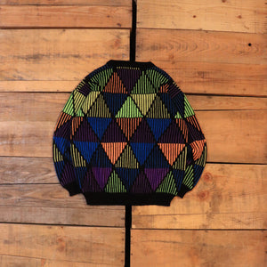 Mosaic pattern sweater【A0469】
