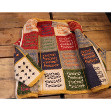 画像をギャラリービューアに読み込む, Block pattern knit cardigan【A0471】