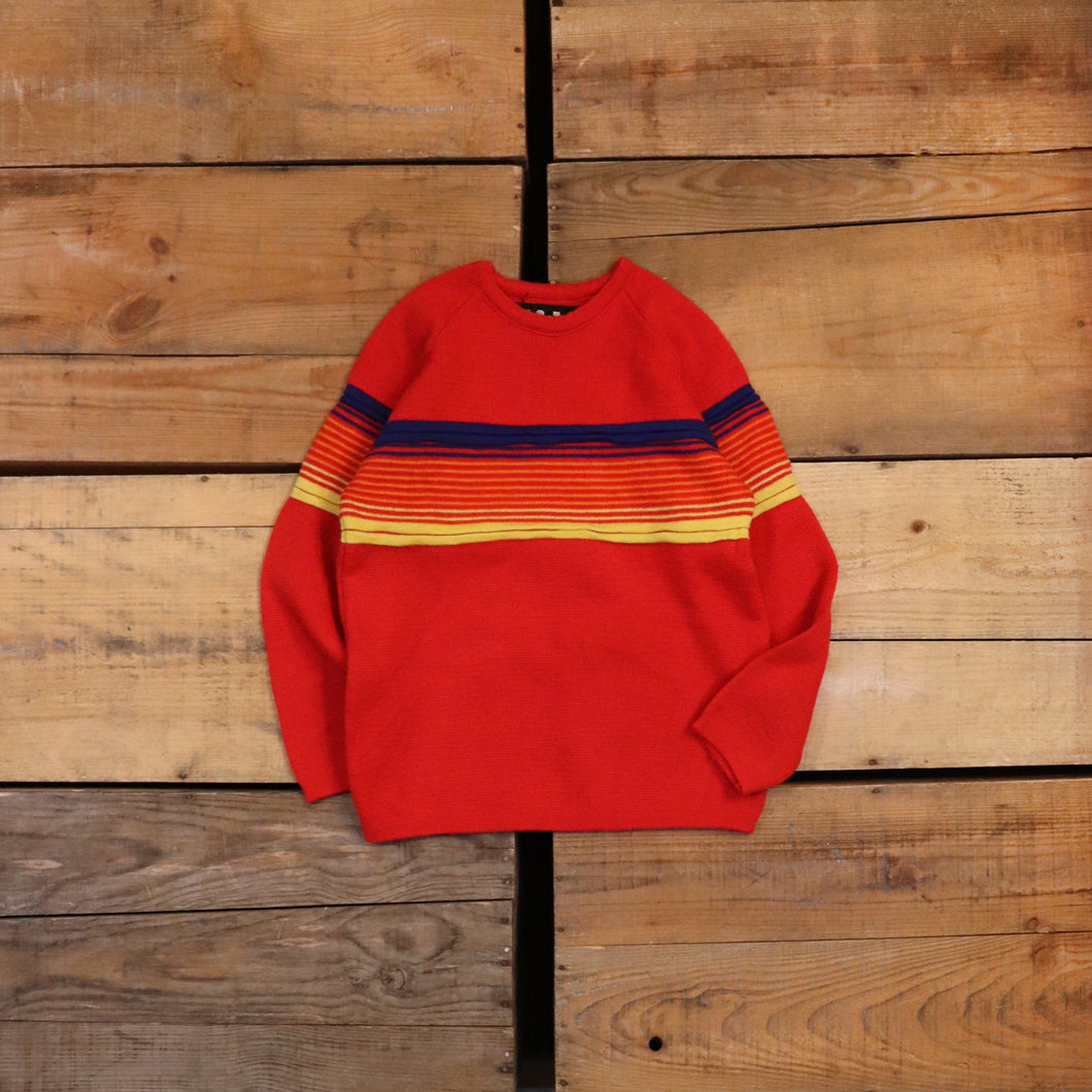 Color border sweater【A0472】