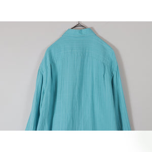 Skyblue linen shirt【A0474】