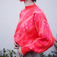画像をギャラリービューアに読み込む, Shockpink bottleneck sweater【A0478】