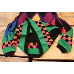 Pattern knit sweater【A0484】