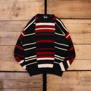Pattern knit sweater【A0491】