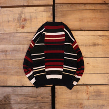 画像をギャラリービューアに読み込む, Pattern knit sweater【A0491】
