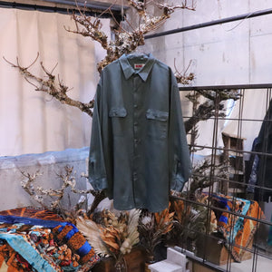 Mossgreen Big size shirt【A0497】