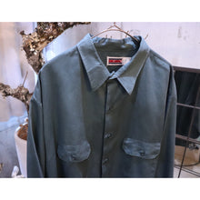 画像をギャラリービューアに読み込む, Mossgreen Big size shirt【A0497】