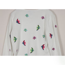画像をギャラリービューアに読み込む, Tropical fish embroidered sweater【A0503】