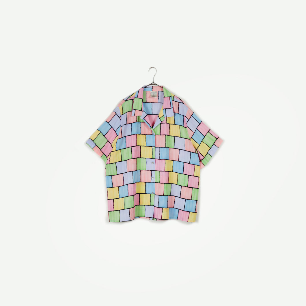 Color block shirt【A0533】