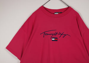 'Tommy Hilfiger' embroidered T-shirt【A0542】