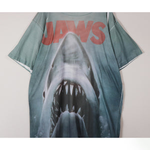 'JAWS' printed T-shirt【A0572】