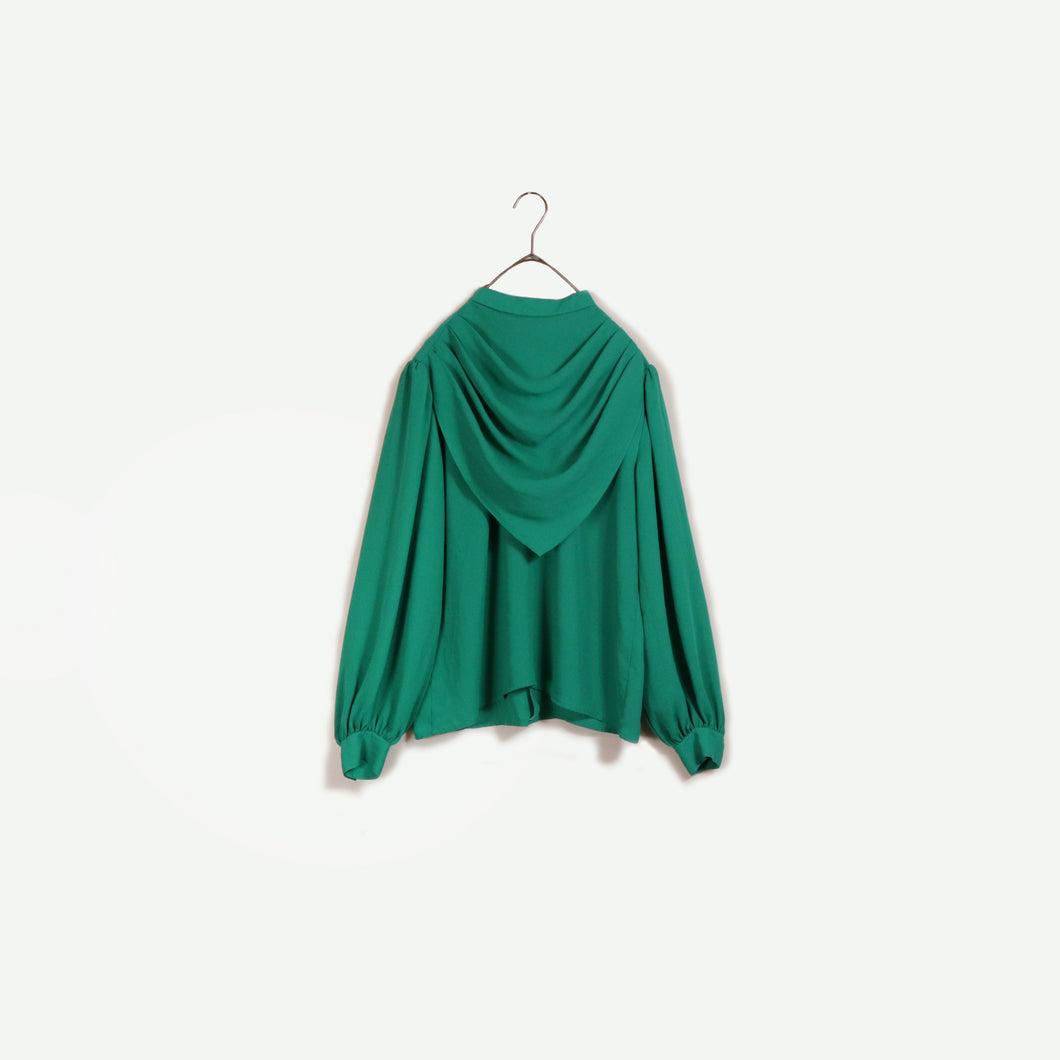 Back button blouse【A0593】