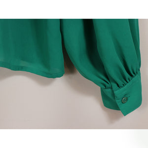 Back button blouse【A0593】