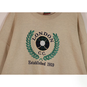Embroidered sweat pullover【A0600】