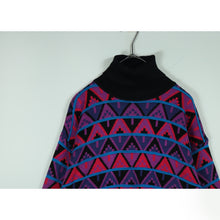 画像をギャラリービューアに読み込む, Total pattern turtle neck sweater【A0624】