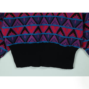 Total pattern turtle neck sweater【A0624】