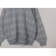 画像をギャラリービューアに読み込む, Total pattern sweater 【A0625】