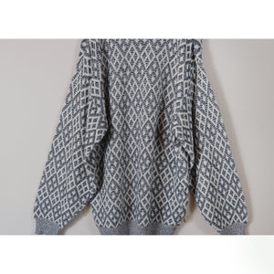 Total pattern sweater 【A0625】