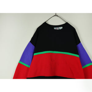 Switching sweat pullover【A0626】