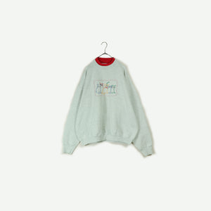 Cats embroidered pullover【A0632】