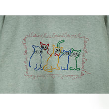 画像をギャラリービューアに読み込む, Cats embroidered pullover【A0632】
