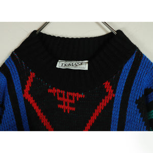 Pattern knit sweater【A0633】