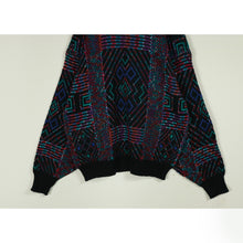 画像をギャラリービューアに読み込む, Pattern knit sweater 【A0637】