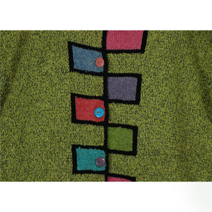 Color knit cardigan【A0654】