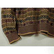 画像をギャラリービューアに読み込む, Total pattern knit sweater【A0655】