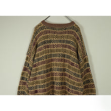 画像をギャラリービューアに読み込む, Total pattern knit sweater【A0655】