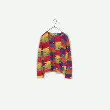 画像をギャラリービューアに読み込む, Puzzle pieces pattern knit cardigan【A0663】