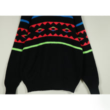 画像をギャラリービューアに読み込む, Neon color pattern knit sweater【A0672】
