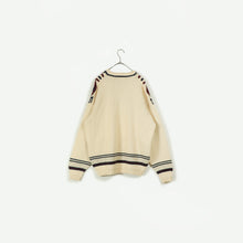 画像をギャラリービューアに読み込む, Diamond pattern knit sweater【A0681】