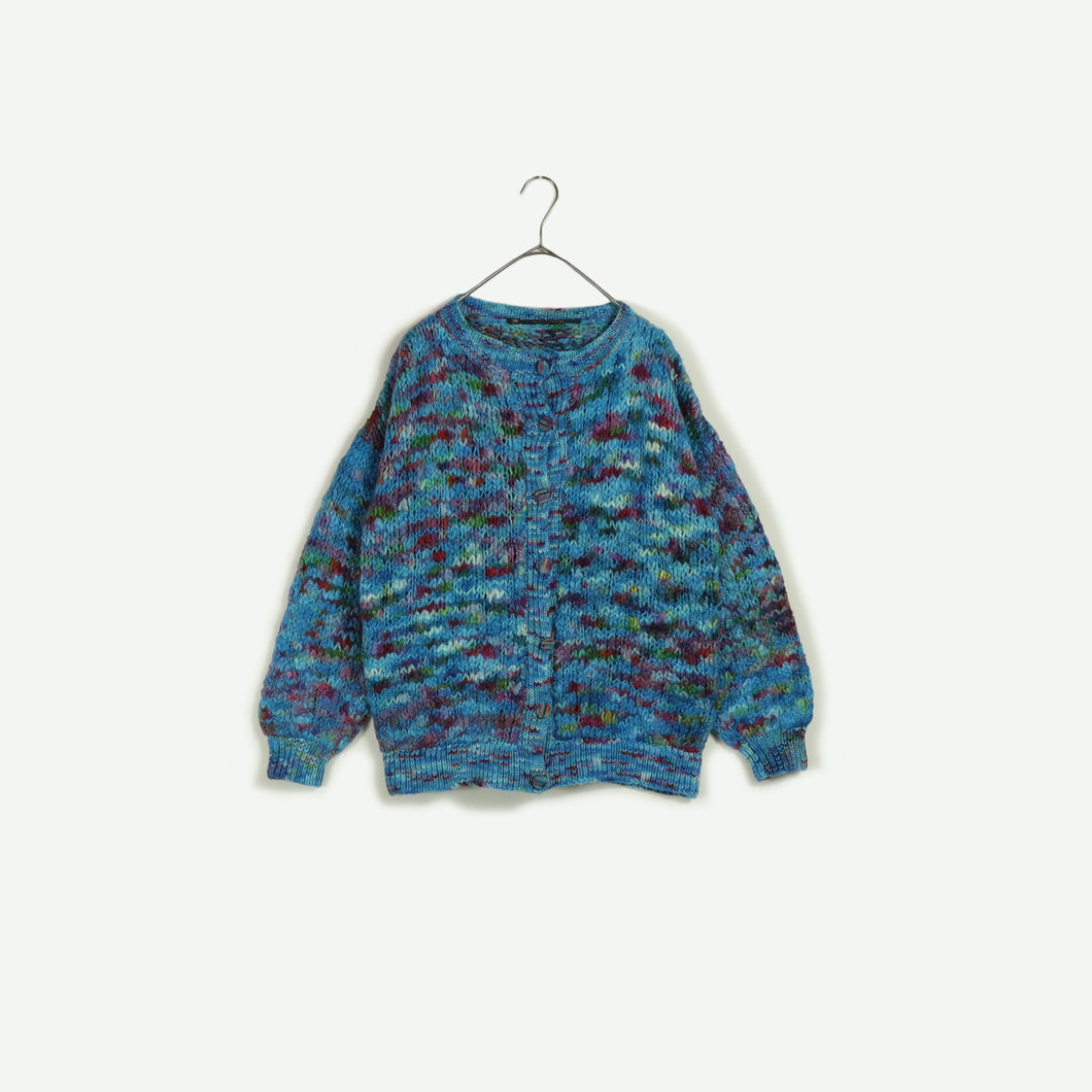 Hand made knit cardigan【A0698】