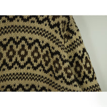 画像をギャラリービューアに読み込む, Pattern knit sweater【A0699】