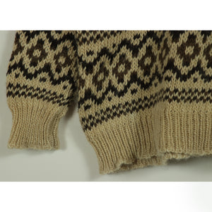 Pattern knit sweater【A0699】