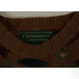 Pattern knit sweater【A0704】