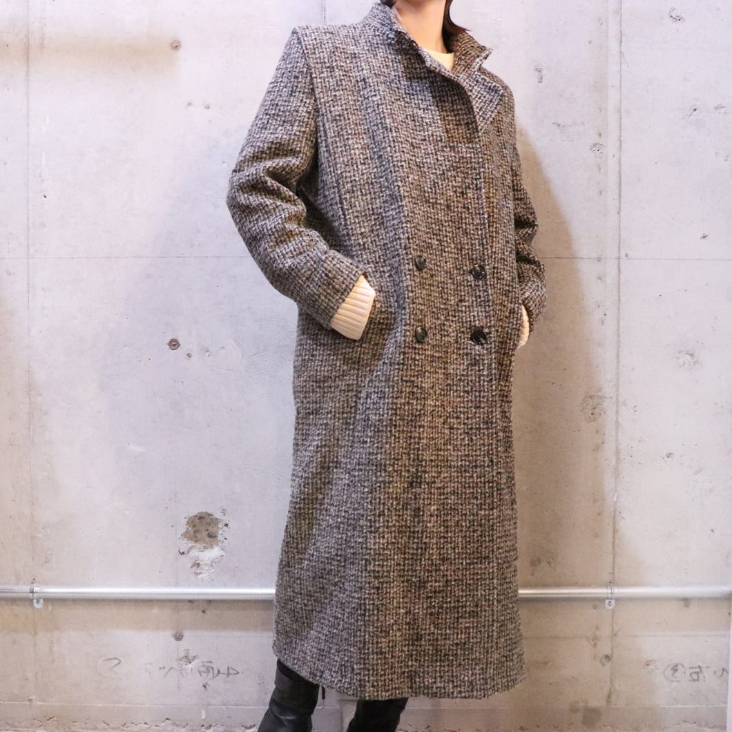 Tweed long coat【B0032】