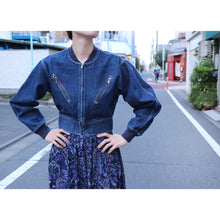 画像をギャラリービューアに読み込む, Short denim jacket【B0089】