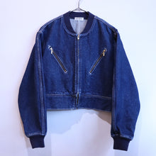 画像をギャラリービューアに読み込む, Short denim jacket【B0089】