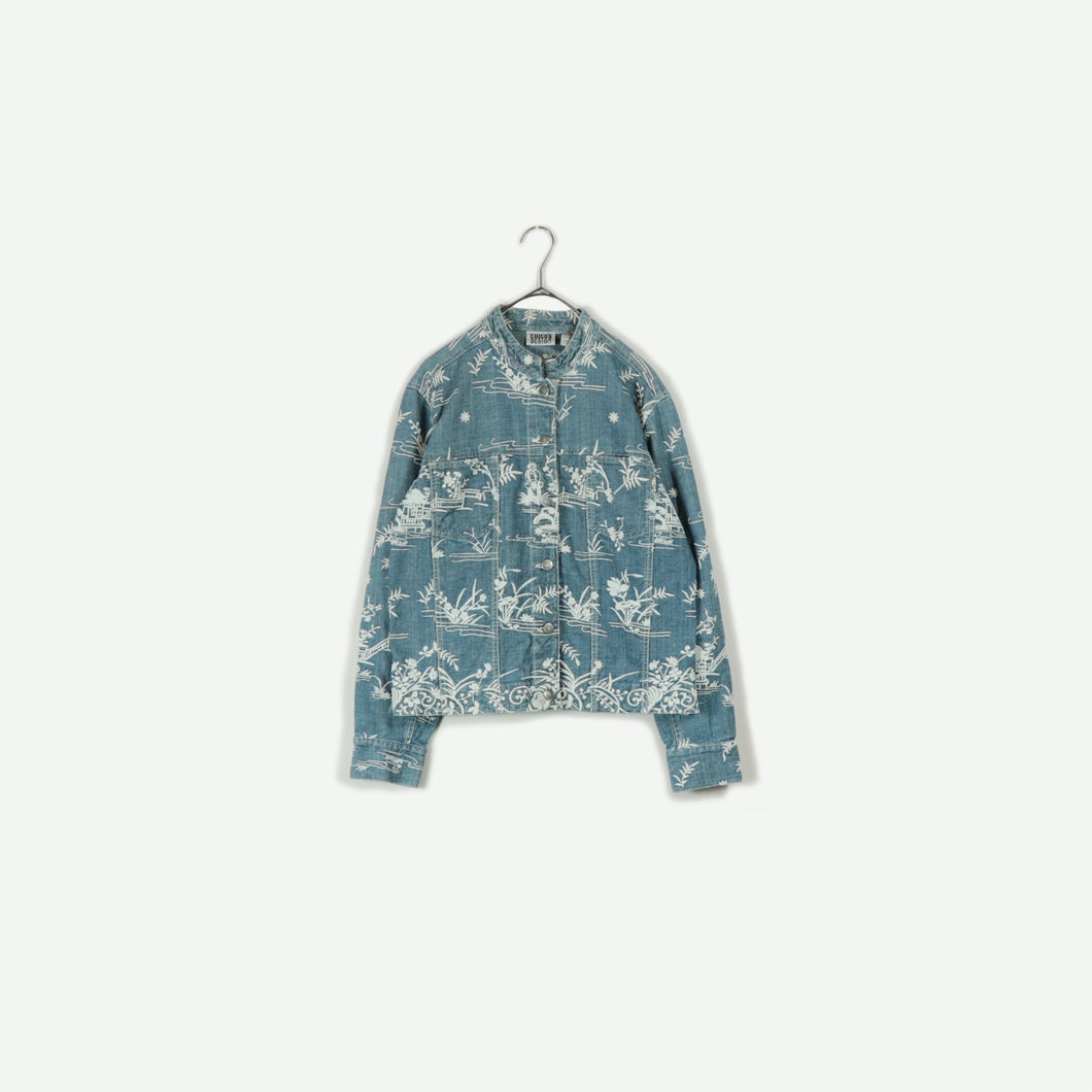 Embroidered denim jacket【B0092】