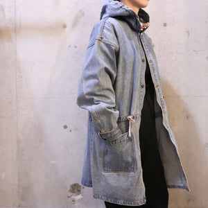 Hooded denim jacket【B0113】