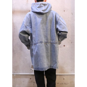 Hooded denim jacket【B0113】