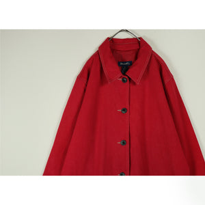 Red denim coat【B0173】