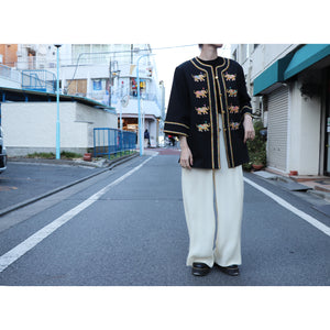 Elephant embroidered jacket【B0232】