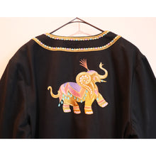 画像をギャラリービューアに読み込む, Elephant embroidered jacket【B0232】