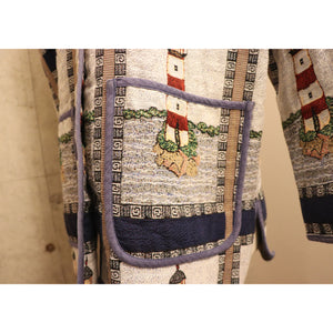 Lighthouse pattern jacket【B0260】