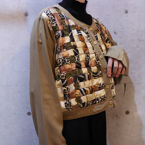 Plain weave design jacket【B0261】